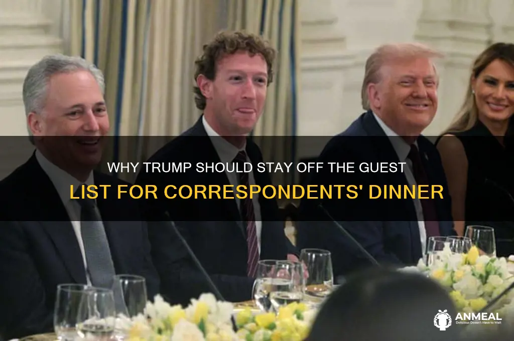 do not invite trump correspondents dinner