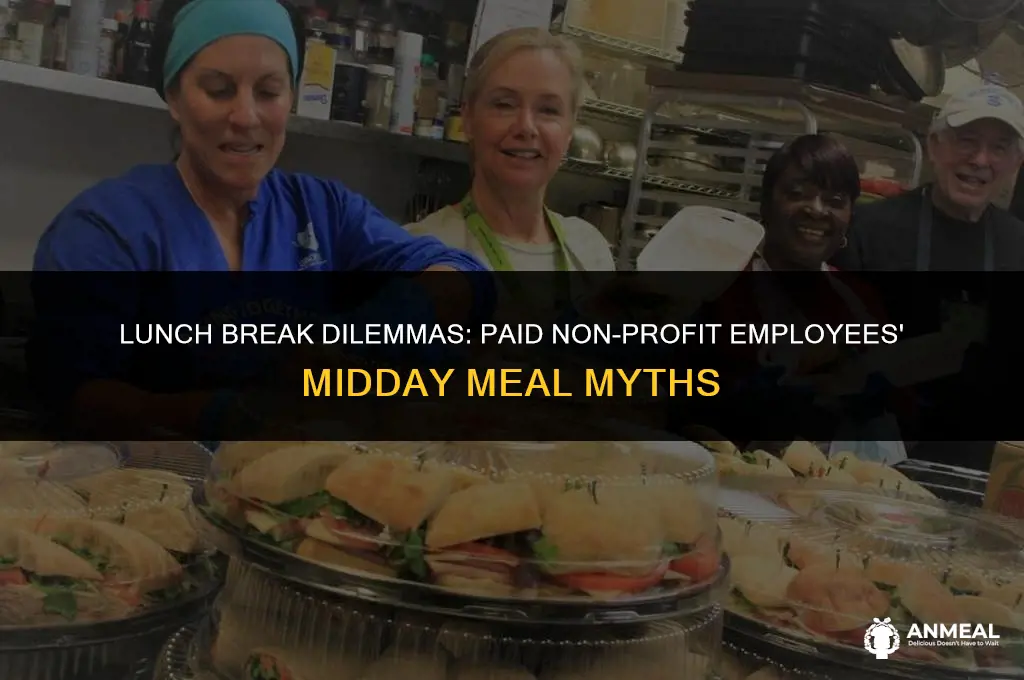 do paid non profit employees get a lunch