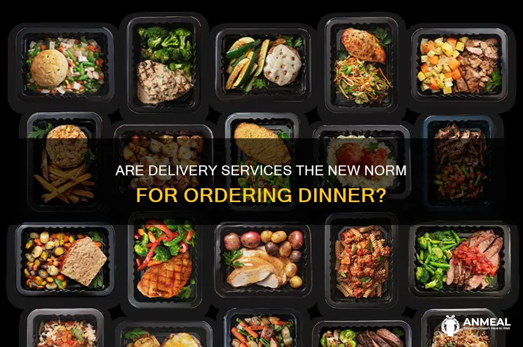do people mostly order dinner through delivery services