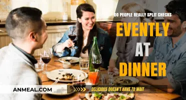 Splitting the Bill: Do Diners Truly Divide Checks Evenly?