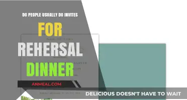 Rehearsal Dinner Invites: Common Practice or Optional Tradition?