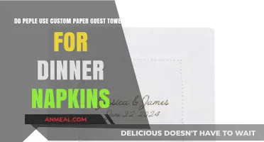 Custom Paper Guest Towels as Dinner Napkins: A Practical Trend?