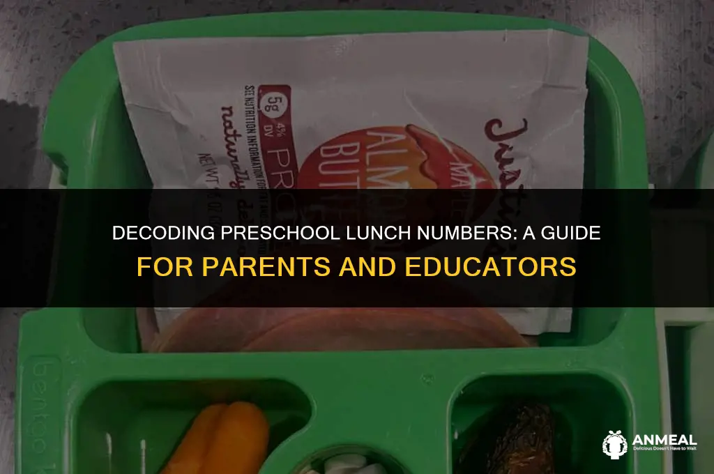 do preks get lunch numbers