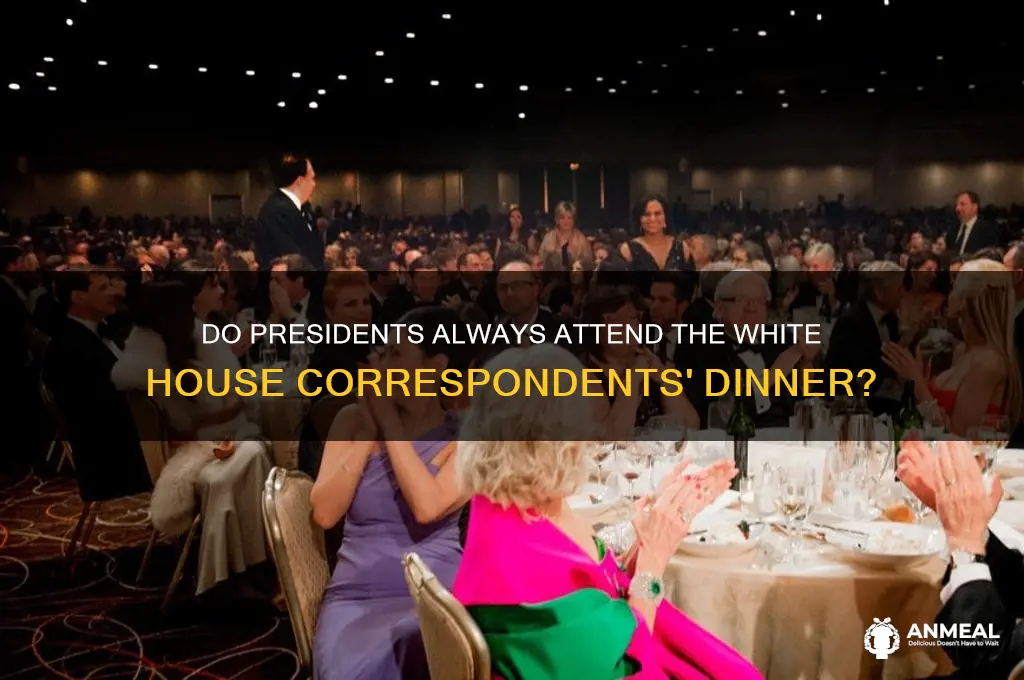 do presidents always attend the white house correspondent dinner