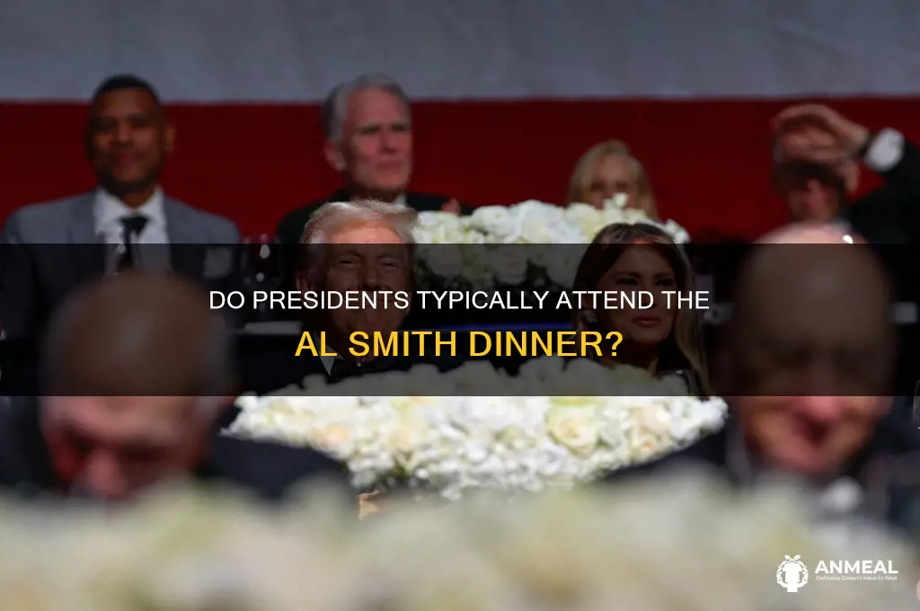 do presidents uaually attend the al smith dinner