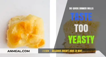 Do Quick Dinner Rolls Taste Too Yeasty? A Flavor Debate