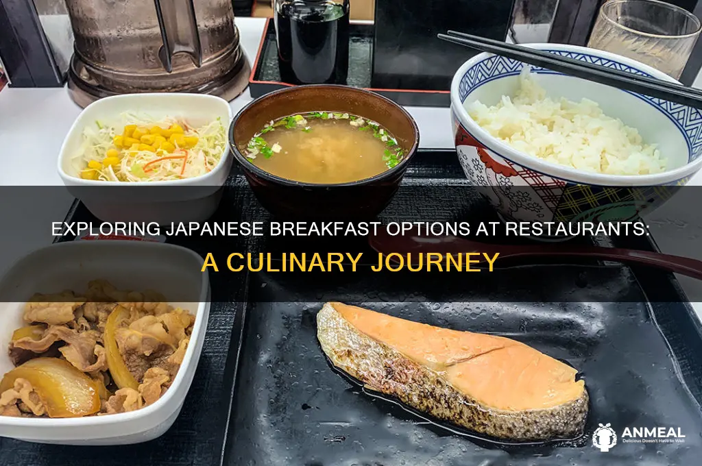 do restaurants offer japanese breakfast