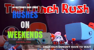 Do Restaurants Experience Lunch Rushes on Weekends?