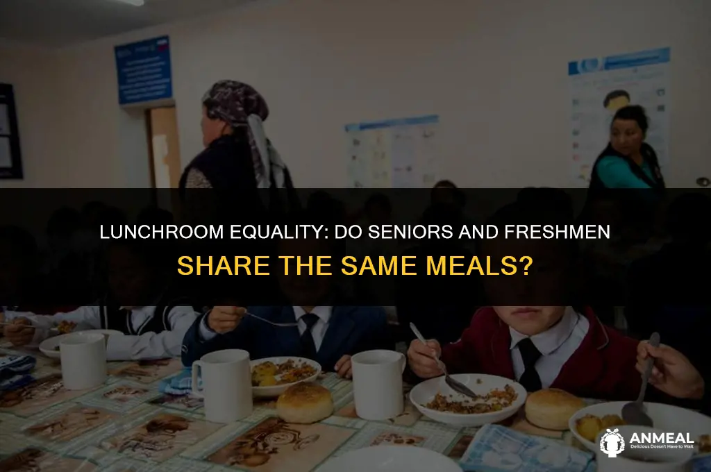 do seniors have the same lunch as freshmon