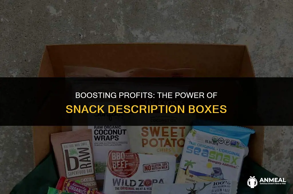 do snack description boxes make money