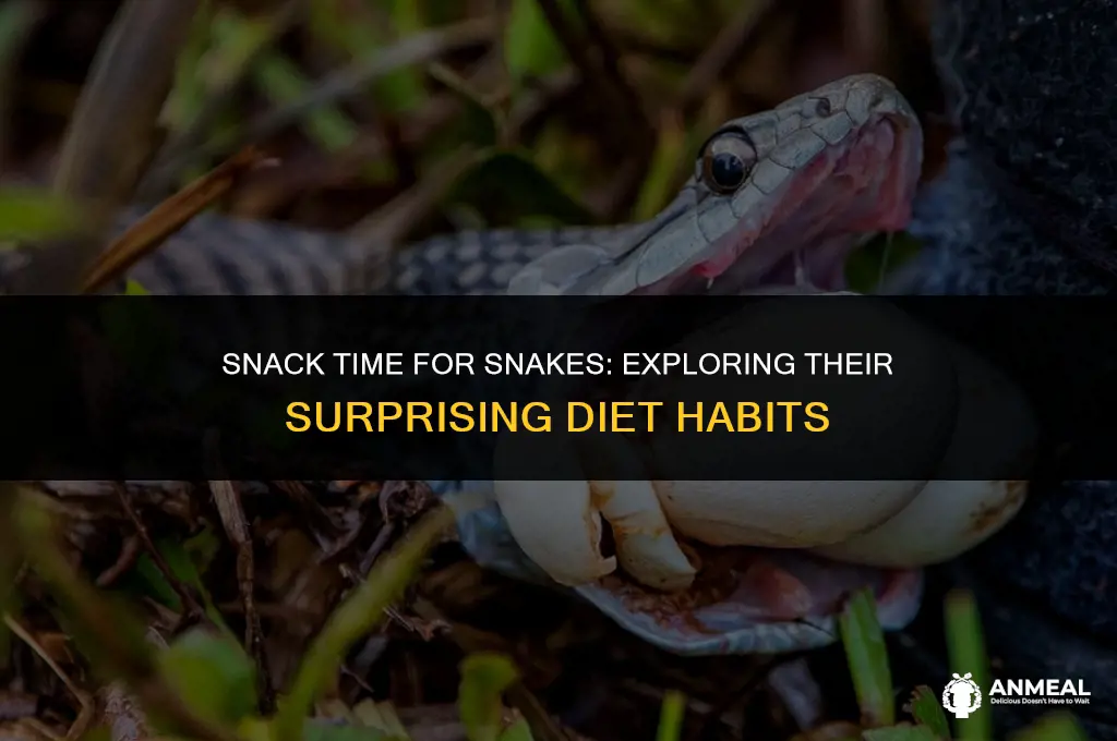 do snakes eat snacks