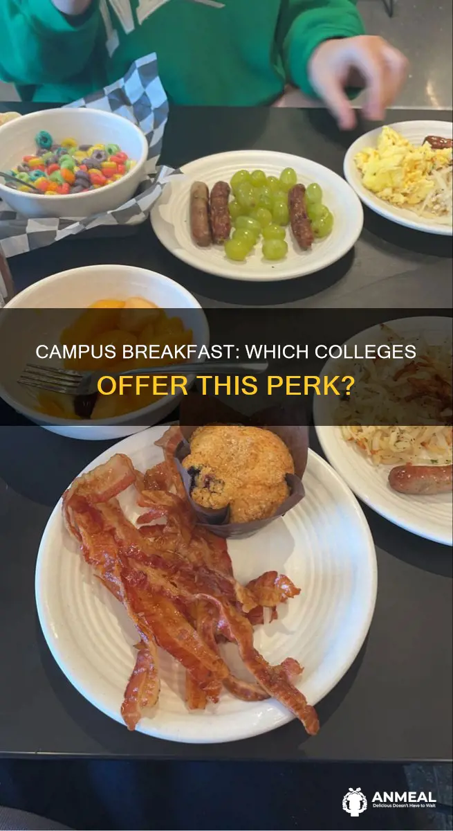 do some colleges have breakfast on campus