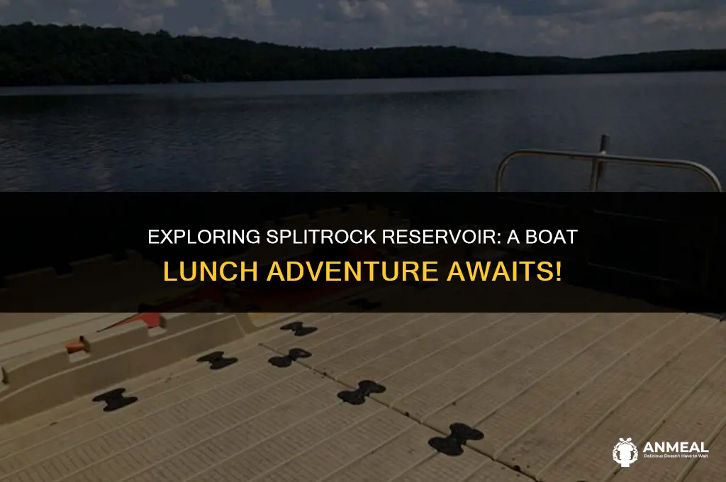 do splitrock reservior hav a boat lunch