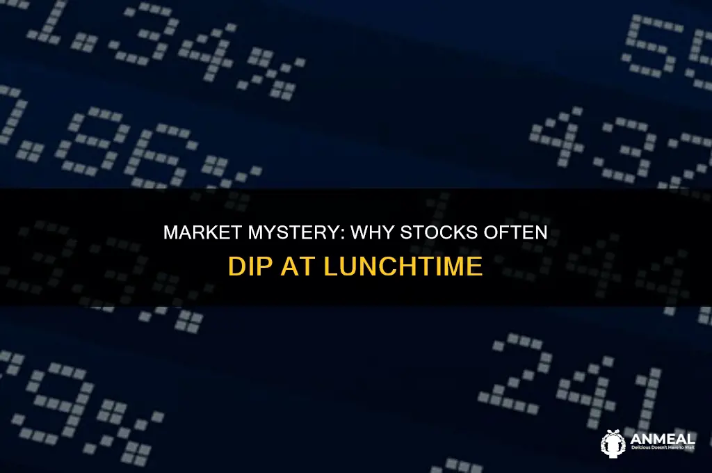 do stocks dip at lunch