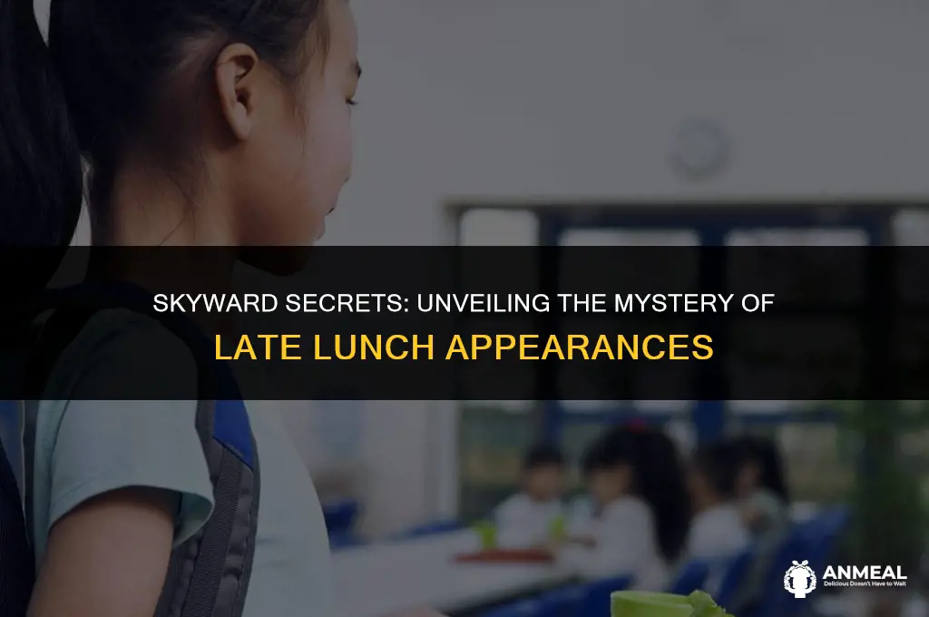 do tardy lunches show up on skyward