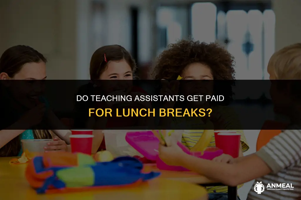 do teaching assistants get paid for lunch