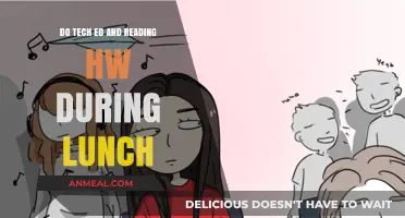 Maximizing Lunch Breaks: Tech Ed and Reading Homework Strategies