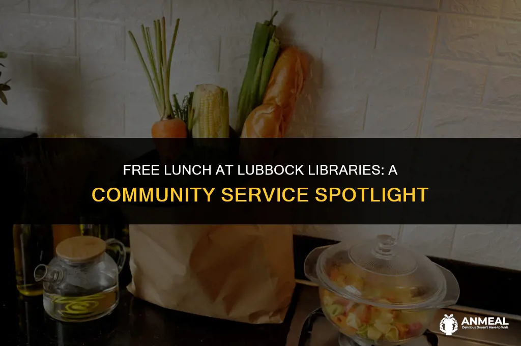 do the libraries in lubbock give free lunch