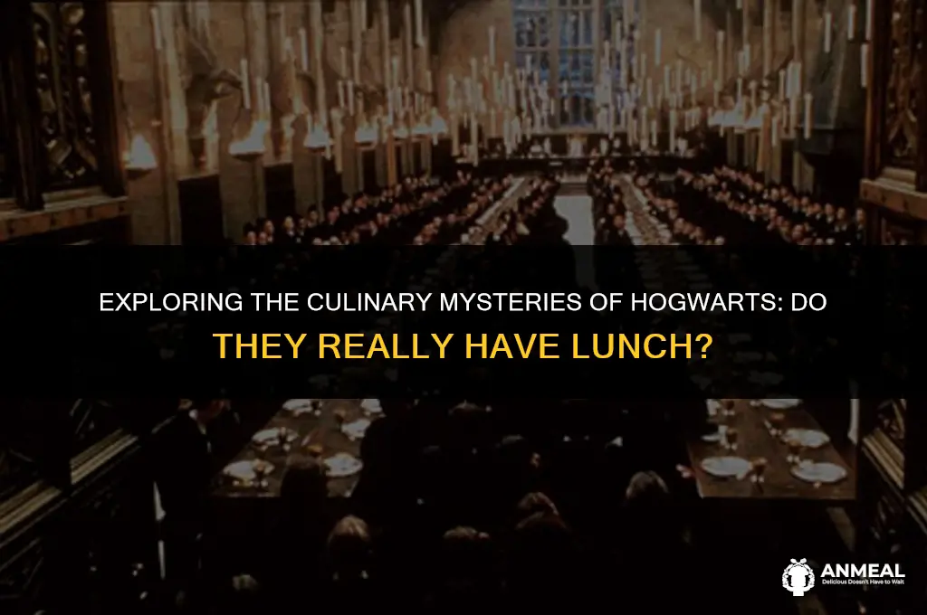do they have lunch in hogwarts