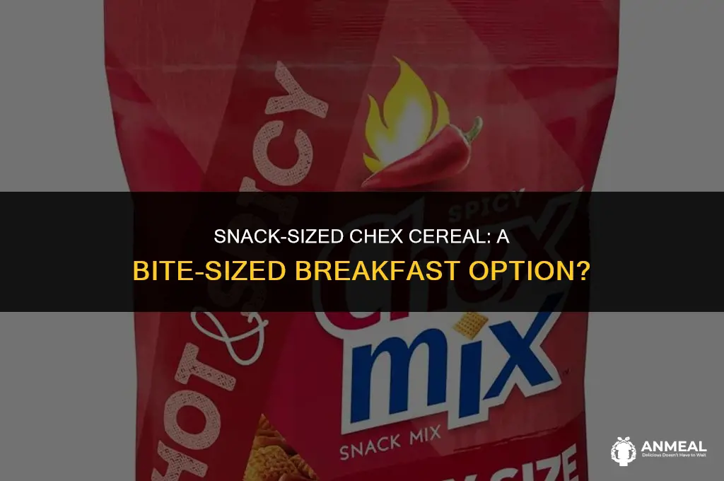do they make snack pack size chex cereal