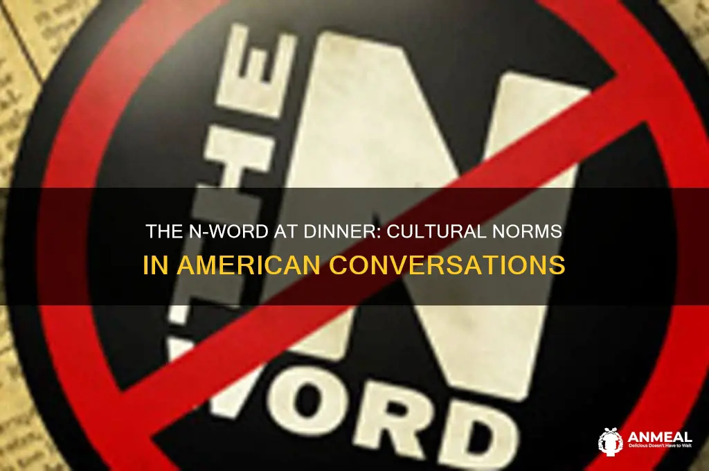 do they say the n word in dinner in america