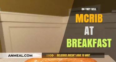 McDonald's McRib: Available for Breakfast?