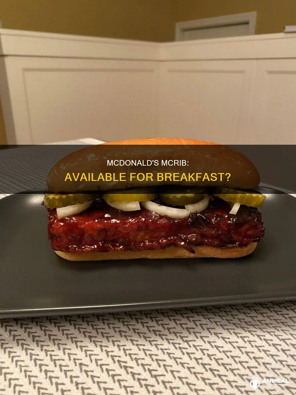 do they sell mcrib at breakfast