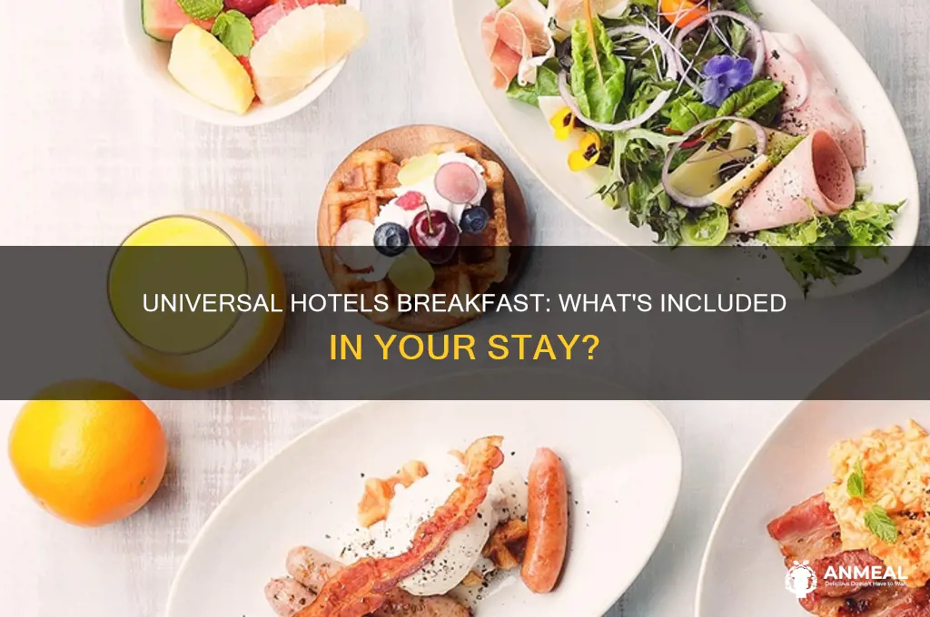 do universal hotels include breakfast