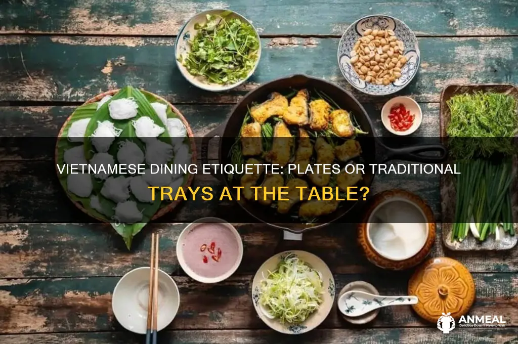 do vietnamese use plates at dinner table