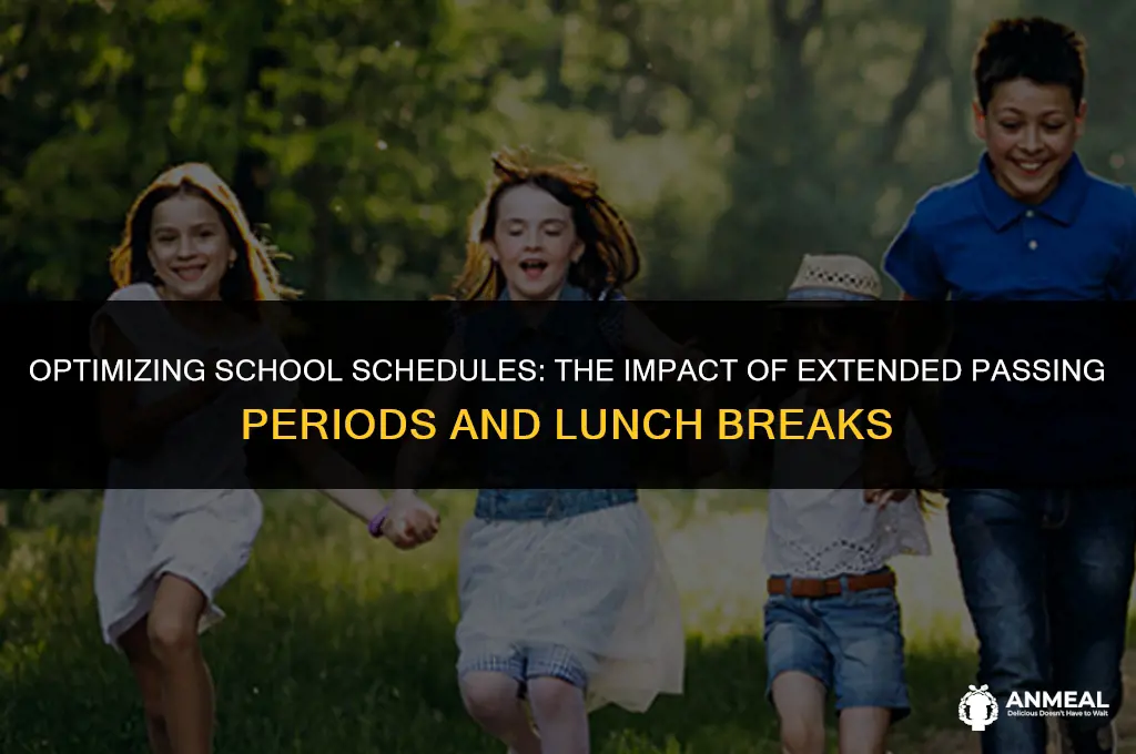 do we benefit from longer passing periods and lunches