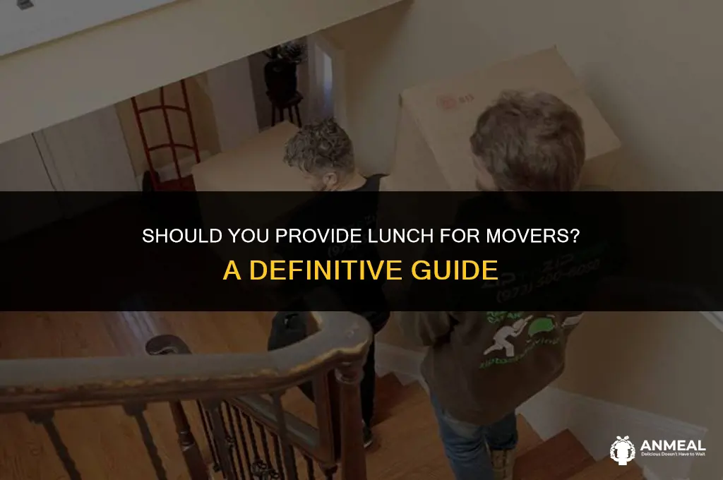 do we need to provide lunch for movers