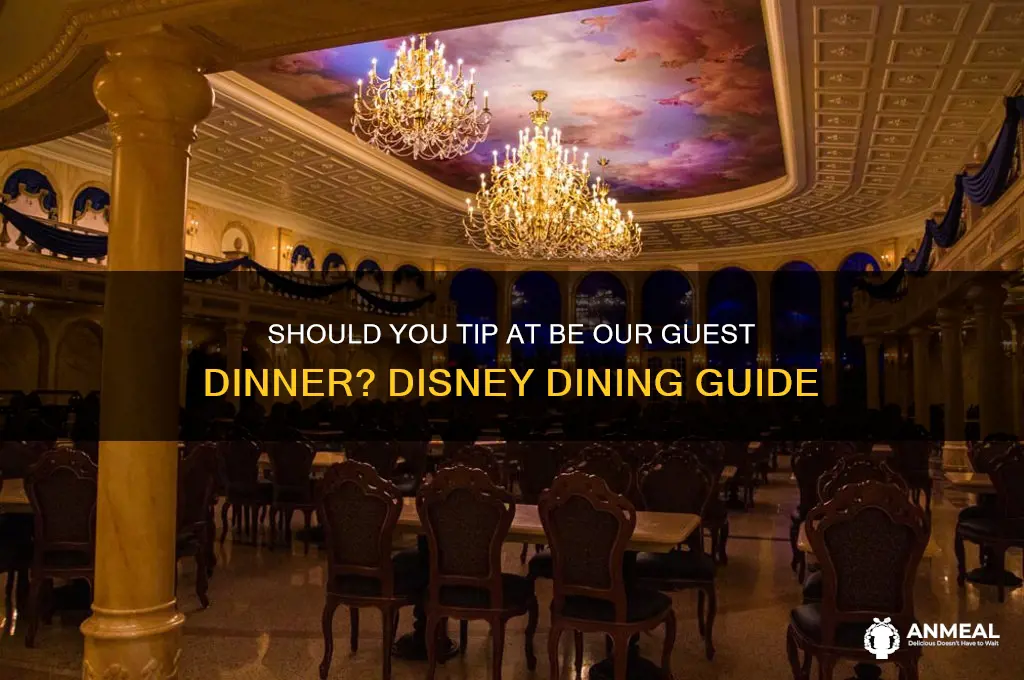 do we tip at be our guest at dinner