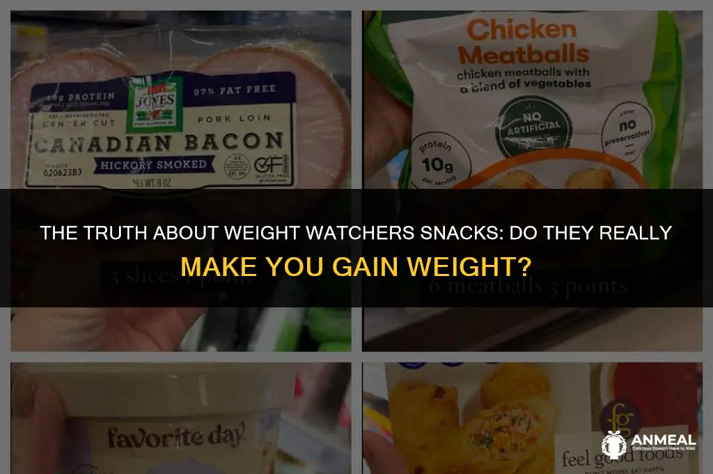do weight watchers snacks make you gain weight