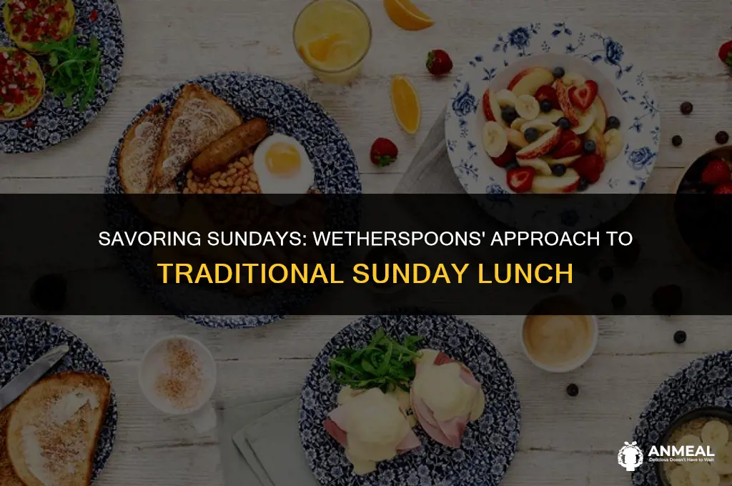 do wetherspoons do sunday lunch