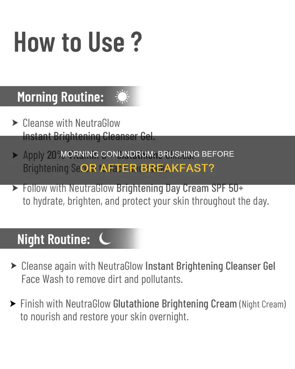 do you brush before or after breakfast