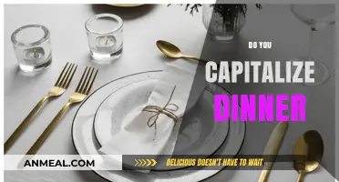 Capitalizing Dinner: Grammar Rules for Meal Names Explained Simply