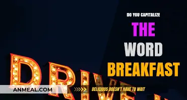 Breakfast: Capitalization Rules for Meals and More