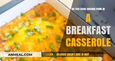 Breakfast Casserole: Cooking Ground Pork, the Right Way