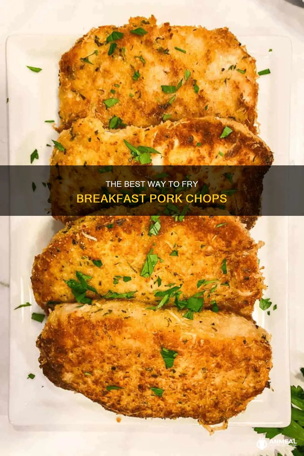 do you dip breakfast pork chop in flour before frying