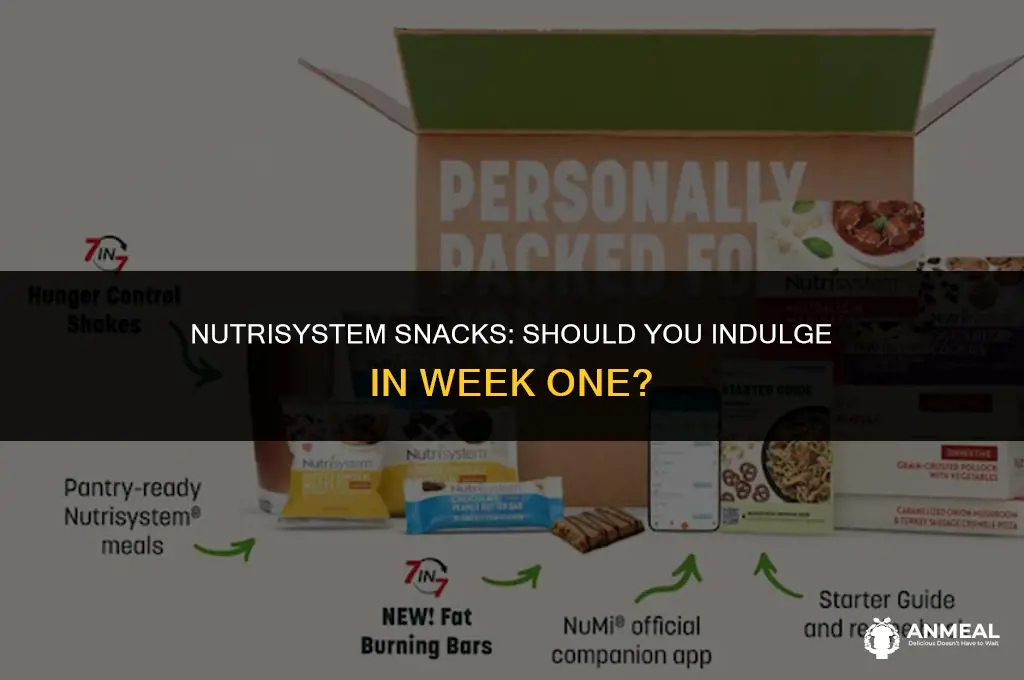 do you eat the nutrasystem snacks in week 1