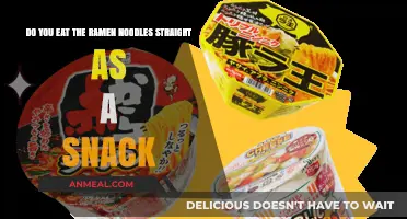 Snacking on Ramen Noodles: A Straightforward Delight or Not?