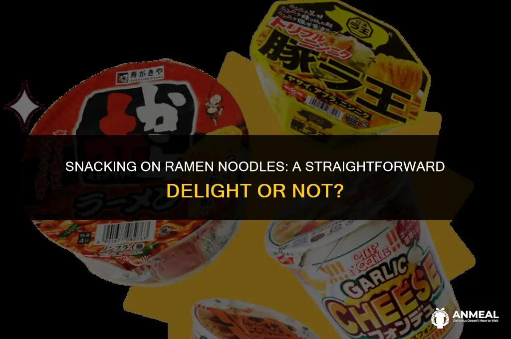 do you eat the ramen noodles straight as a snack