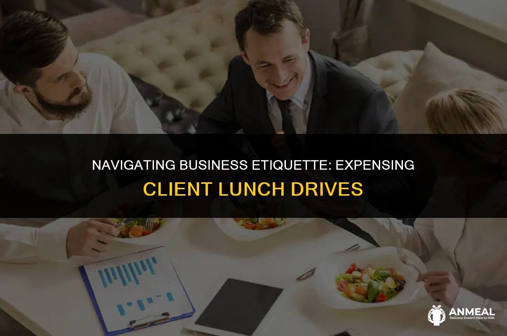 do you expense driving client to lunch