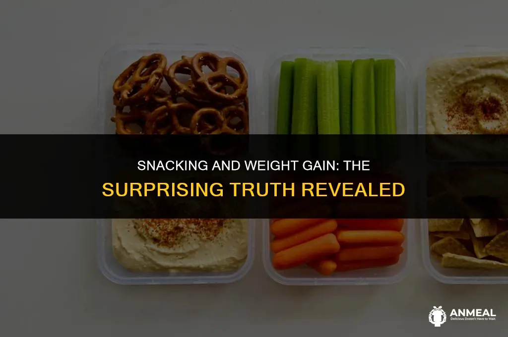 do you gain weight by eating snacks