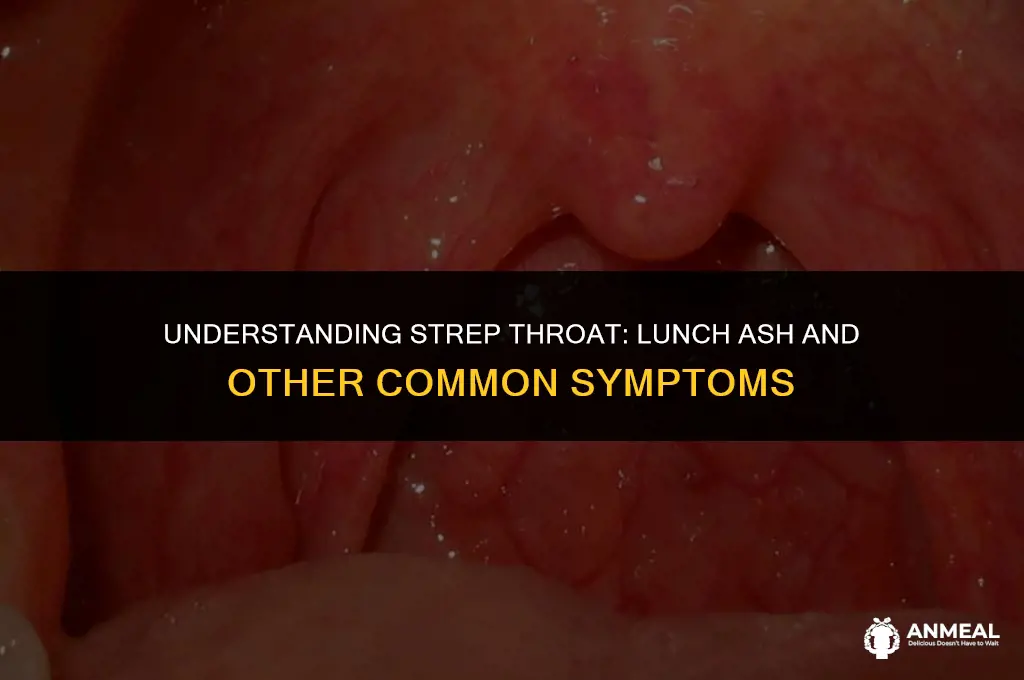 do you get a lunch ash with strep throat