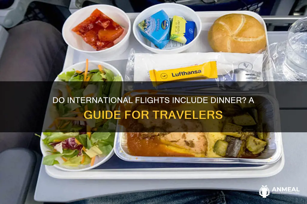 do you get dinner on international flights