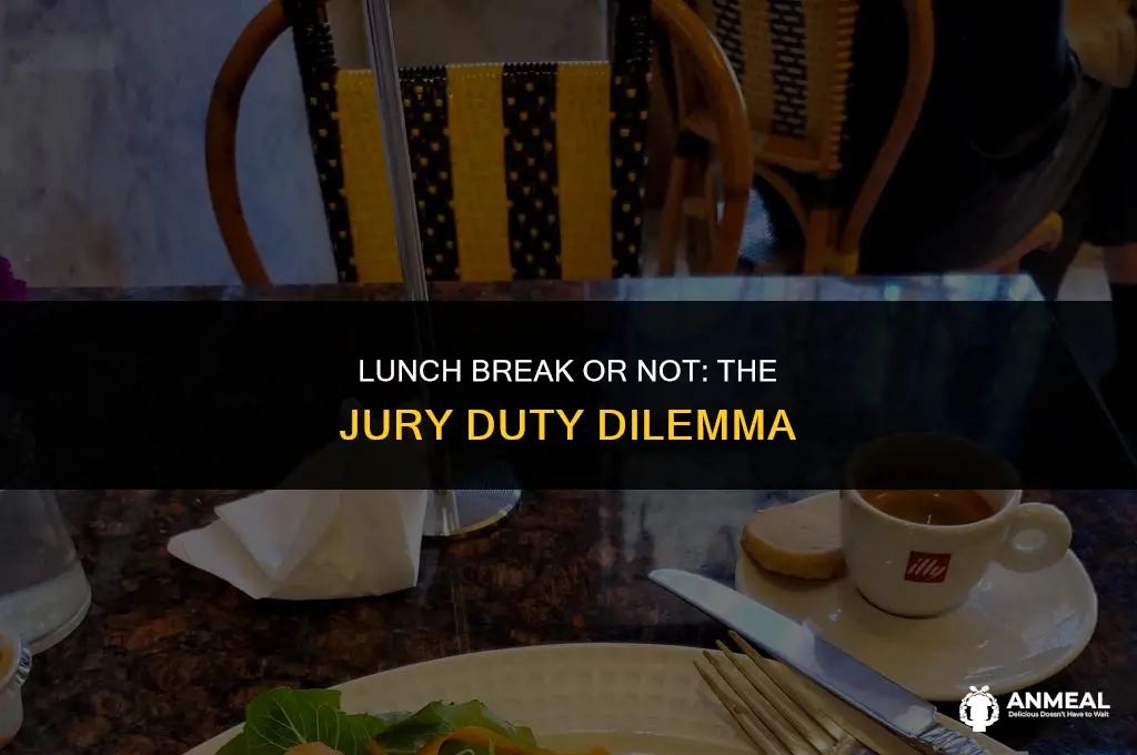 do you get let out for lunch during jury duty