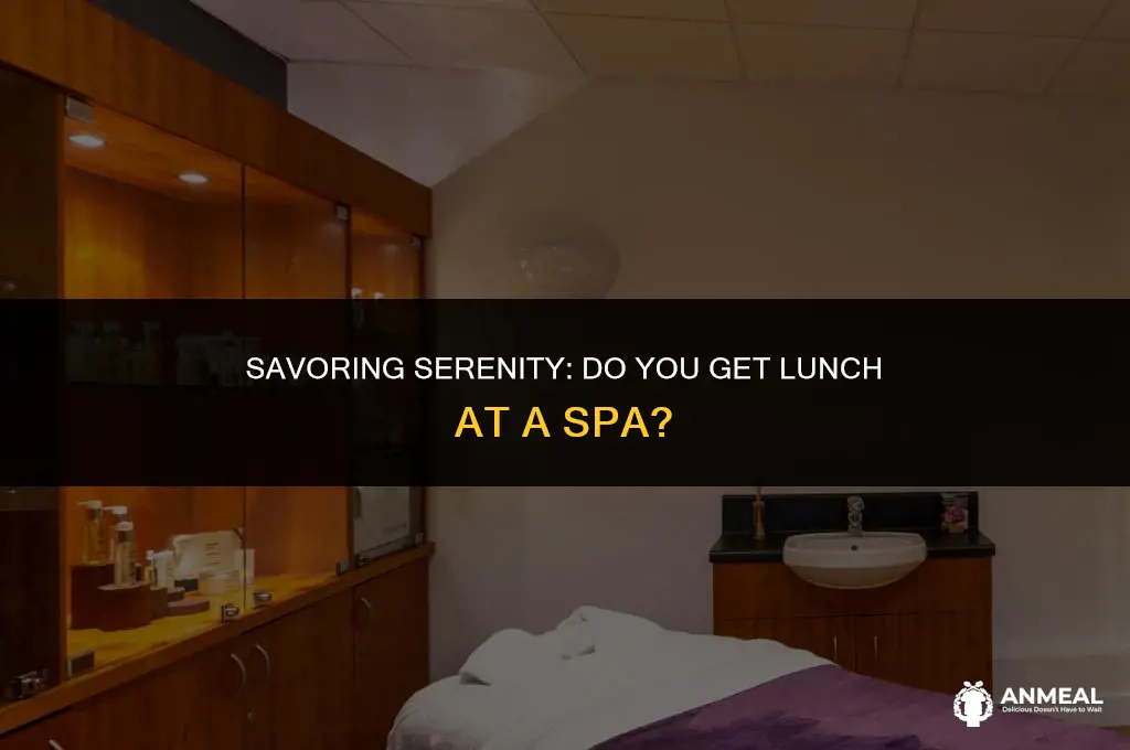 do you get lunch at a spa