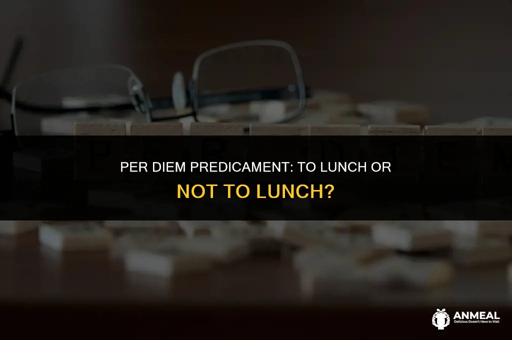 do you give peole lunch if they are per diem