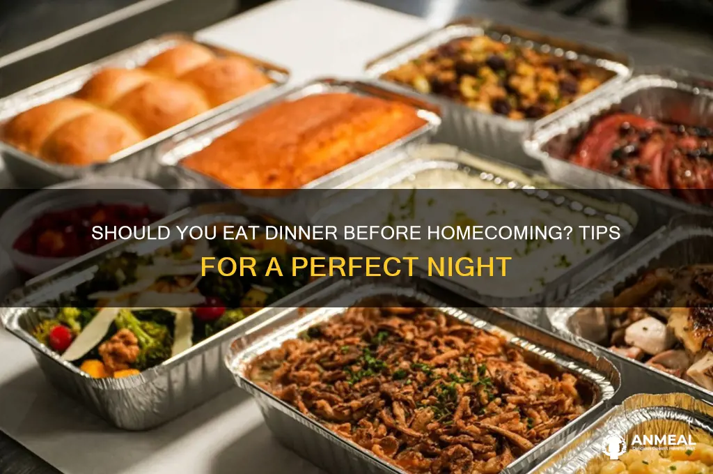 do you go to dinner before homecoming